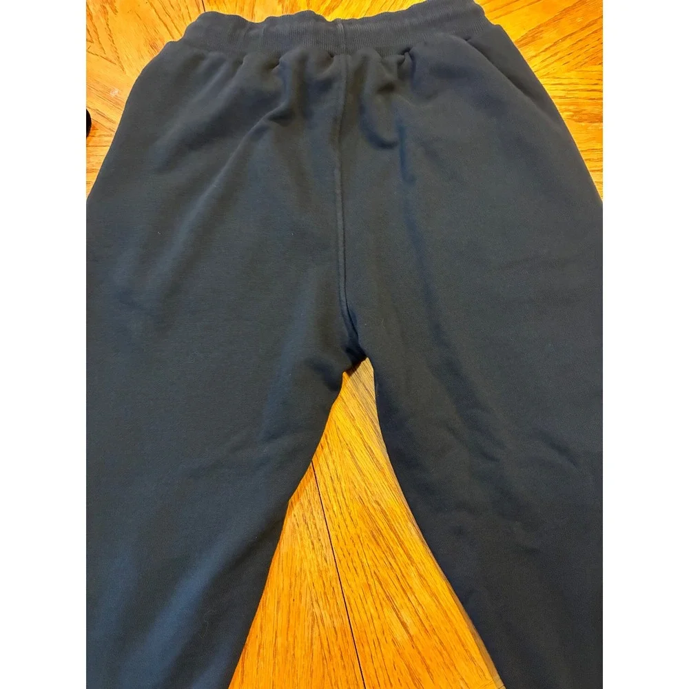 The North Face Mens Black Fleece Joggers Sweatpants Tapered Athletic Pants M